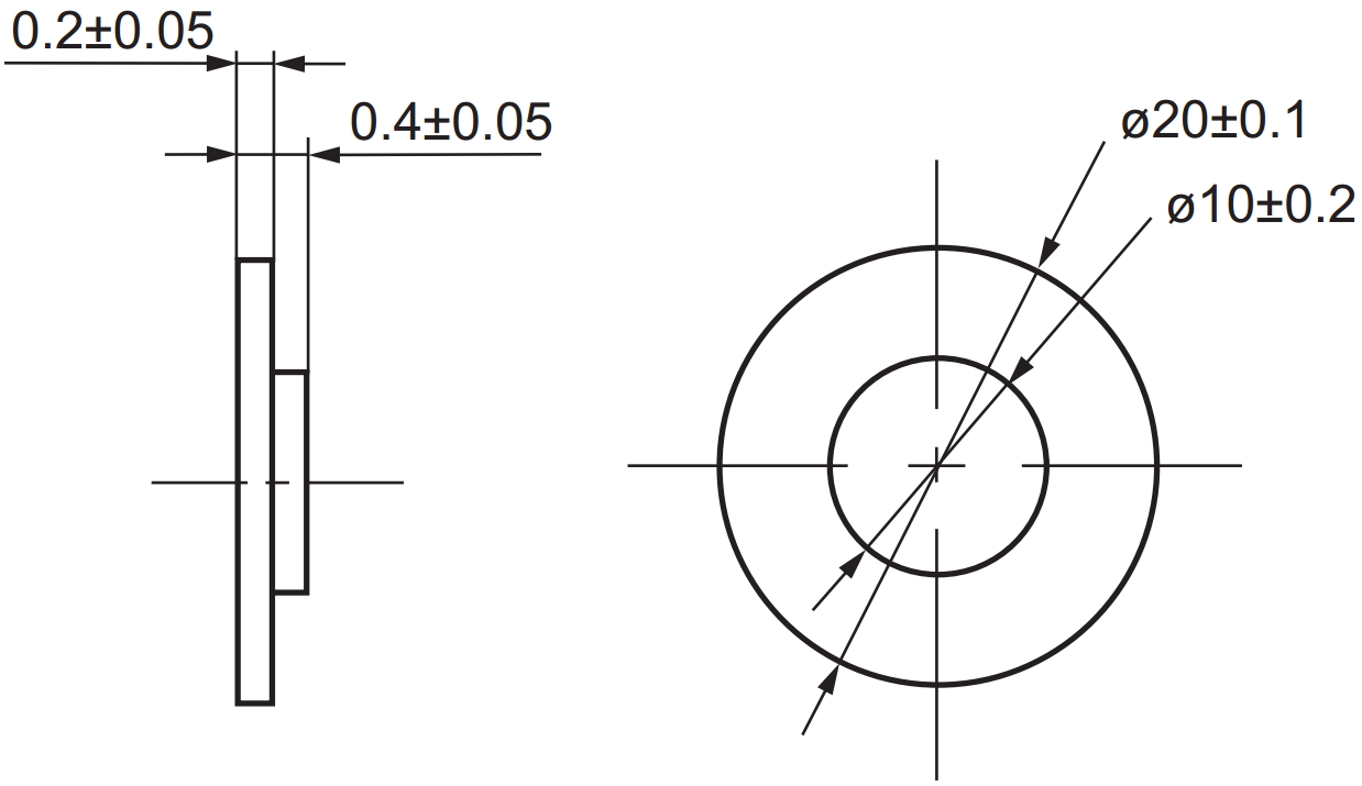 אלמנט זמזם פיאזו PRO-SIGNAL 20MM
